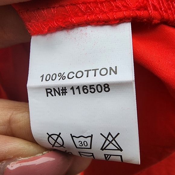 Ft Inc Women's  Red relaxed fit  Long sleeves Off Shouldes Flare midi dress L - Picture 6 of 13